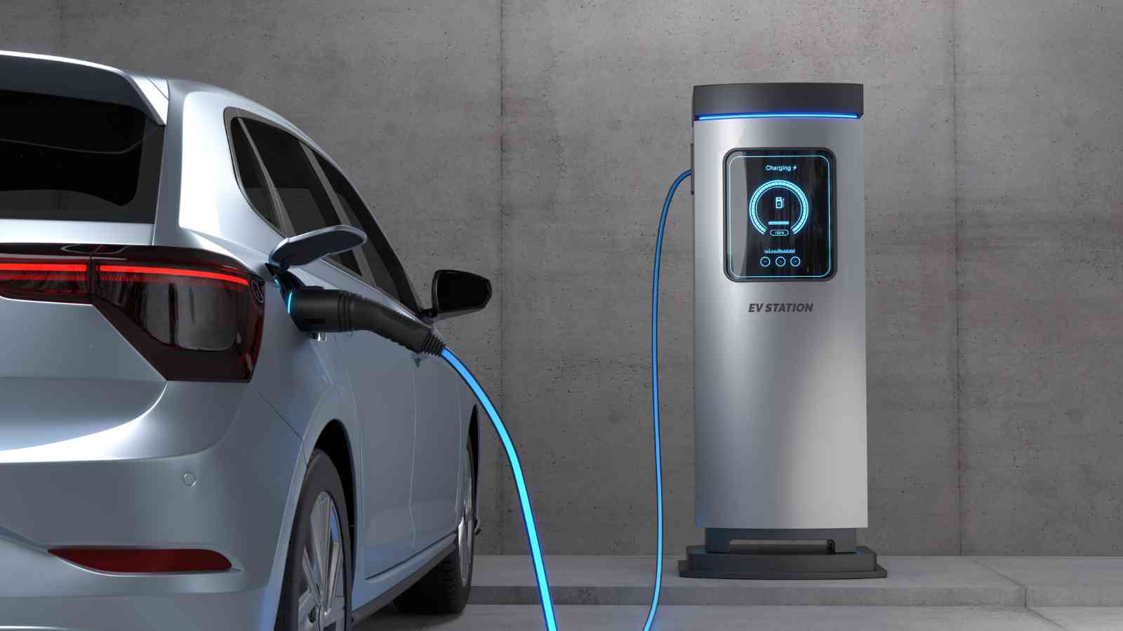 Electric vehicle charging station installation